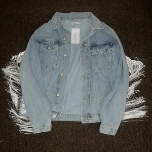 Oversized Tassel Jean Jacket